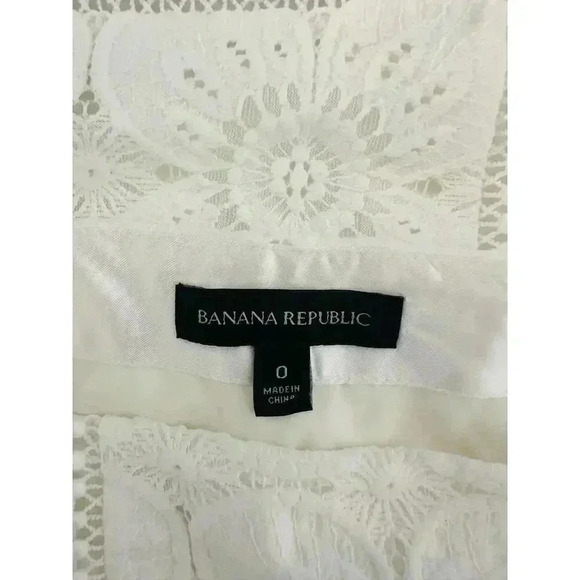 BANANA REPUBLIC LACE MIDI PENCIL SKIRT SIZE 0 - Picture 7 of 9